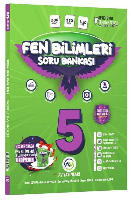 Av Yayınları 5. Sınıf Fen Bilimleri Soru Bankası Av Yayınları