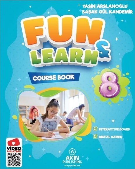 Akın Publishing 8. Sınıf İngilizce Fun and Learn 2 li Set Akın Publishing