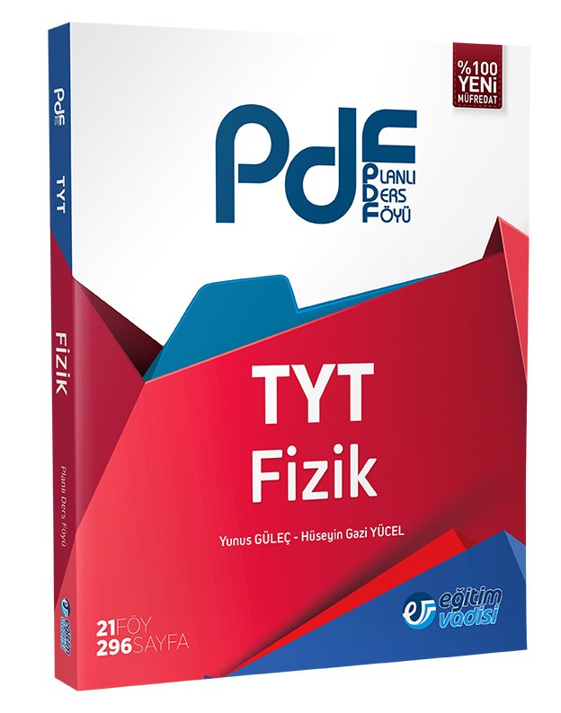 SÜPER FİYAT - Eğitim Vadisi YKS TYT Fizik PDF Planlı Ders Föyü Konu Anlatımlı Eğitim Vadisi Yayınları