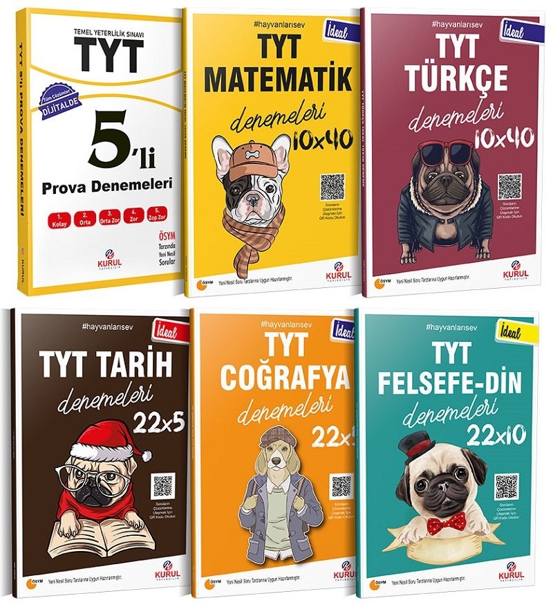 Kurul YKS TYT Eşit Ağırlık ve Sözel Deneme 6 lı Set Kurul Yayıncılık