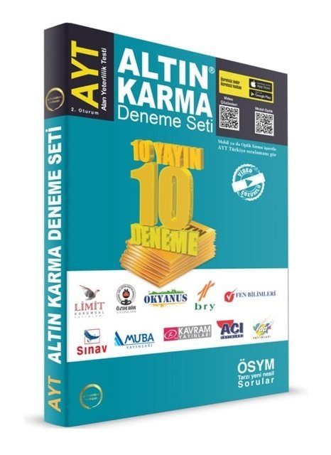 Altın Karma 2020 YKS AYT 10 Deneme Seti Video Çözümlü Altın Karma Yayınları