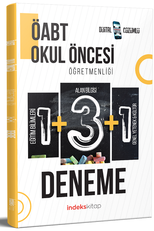 SÜPER FİYAT - İndeks Akademi ÖABT Okul Öncesi Öğretmenliği 5 Deneme Dijital Çözümlü İndeks Akademi Yayıncılık