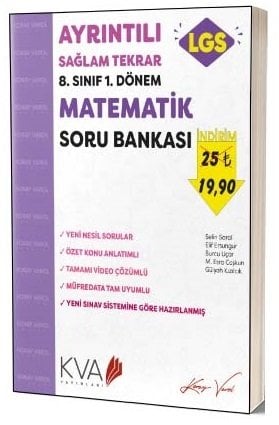 KVA Koray Varol 8. Sınıf LGS Matematik 1. Dönem Sağlam Tekrar Soru Bankası KVA Koray Varol Yayınları