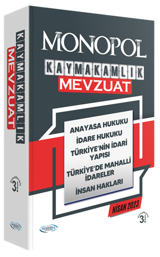 Monopol 2023 Kaymakamlık Mevzuat 3. Baskı Monopol Yayınları