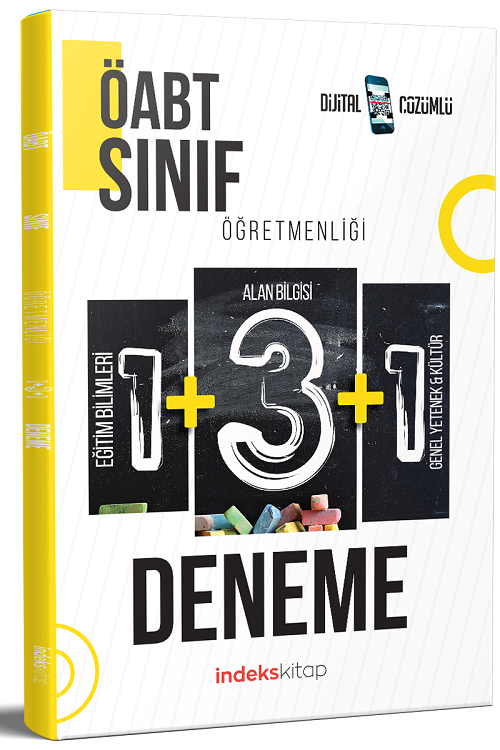 SÜPER FİYAT - İndeks Akademi ÖABT Sınıf Öğretmenliği 5 Deneme Dijital Çözümlü İndeks Akademi Yayıncılık