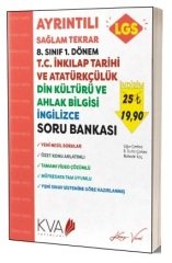 KVA Koray Varol 8. Sınıf LGS İnkılap Tarihi -Din Kültürü -İngilizce 1. Dönem Sağlam Tekrar Soru Bankası KVA Koray Varol Yayınları