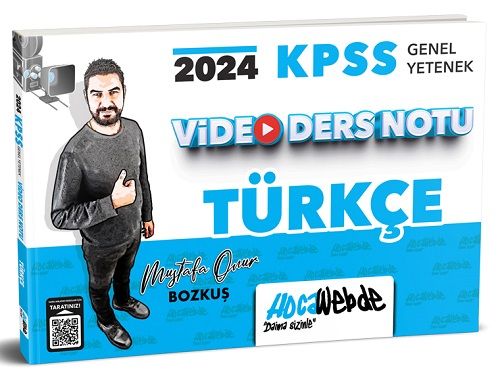 HocaWebde 2024 KPSS Türkçe Video Ders Notu - Mustafa Onur Bozkuş HocaWebde Yayınları