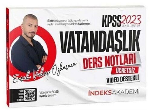 SÜPER FİYAT - İndeks Akademi 2023 KPSS Vatandaşlık Video Ders Notları - Emrah Vahap Özkaraca İndeks Akademi Yayıncılık