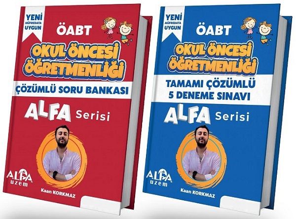 Alfa UZEM ÖABT Okul Öncesi Soru + 5 Deneme 2 li Set - Kaan Korkmaz Alfa UZEM