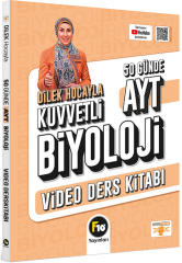 F10 Yayınları YKS AYT 50 Günde Kuvvetli Biyoloji Video Ders Kitabı - Dilek Kuvvet F10 Yayınları