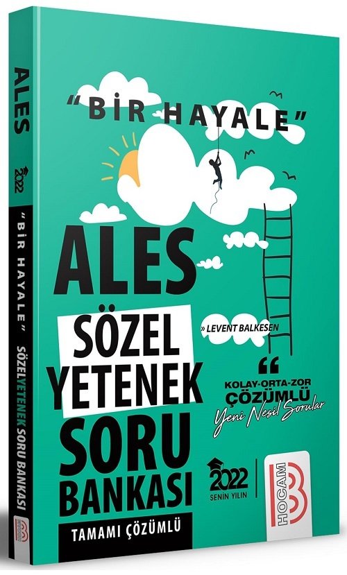 SÜPER FİYAT - Benim Hocam 2022 ALES Sözel Yetenek Bir Hayale Soru Bankası Çözümlü - Levent Balkesen Benim Hocam Yayınları