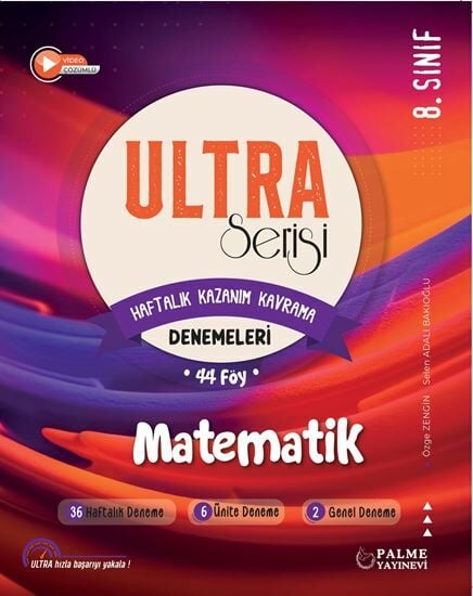 Palme 8. Sınıf LGS Matematik Ultra Haftalık Kazanım Kavrama 44 Deneme Palme Yayınları