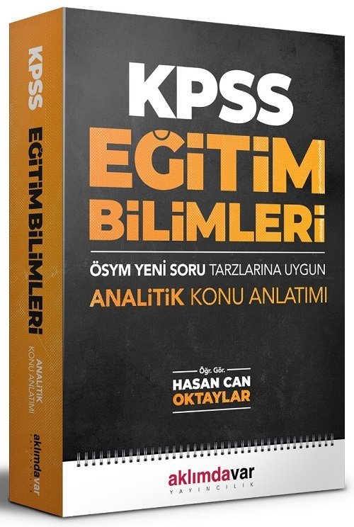 SÜPER FİYAT - Aklımdavar KPSS Eğitim Bilimleri Konu Anlatımı Tek Kitap - Hasan Can Oktaylar Aklımdavar Yayıncılık