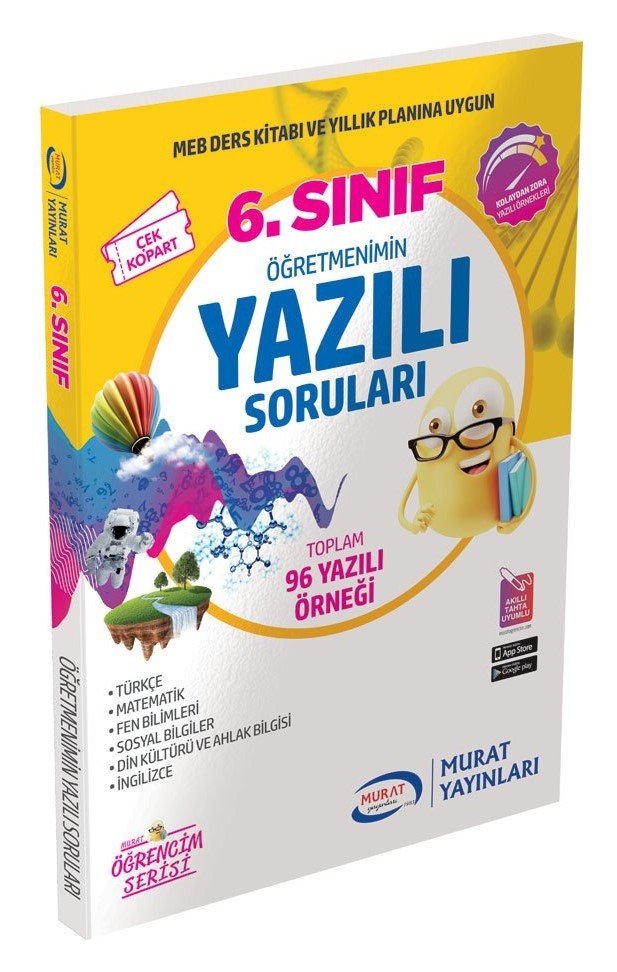 Murat 6. Sınıf Öğretmenimin Yazılı Soruları Murat Yayınları