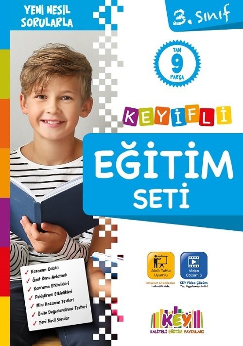 KEY Yayınları 3. Sınıf Keyifli Eğitim Seti 9 lu Set KEY Yayınları