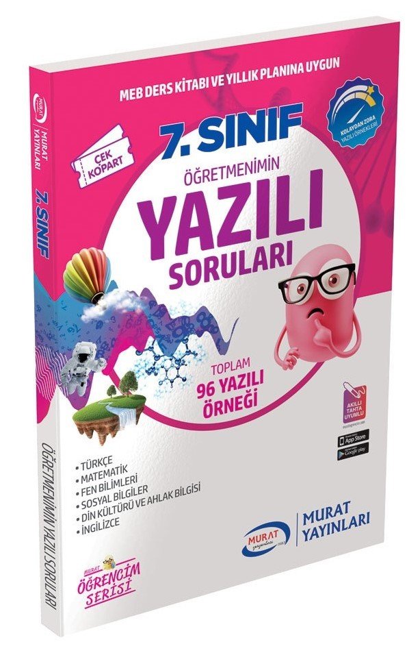 Murat 7. Sınıf Öğretmenimin Yazılı Soruları Murat Yayınları