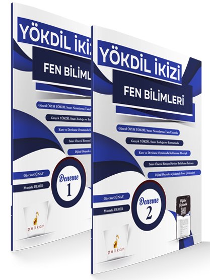 Pelikan YÖKDİL İkizi Fen Bilimleri 2 Deneme Çözümlü Pelikan Yayınları