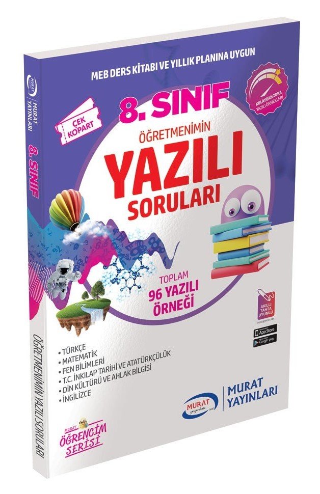 Murat 8. Sınıf Öğretmenimin Yazılı Soruları Murat Yayınları