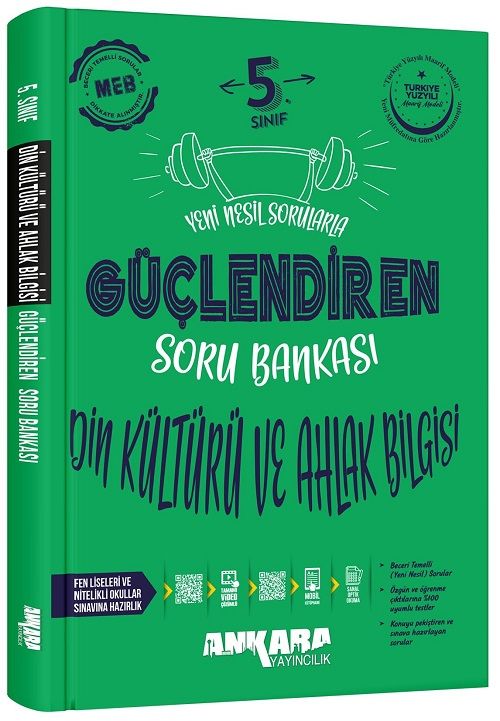 Ankara Yayıncılık 5. Sınıf Din Kültürü ve Ahlak Bilgisi Güçlendiren Soru Bankası Ankara Yayıncılık