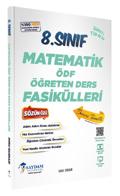 Saydam 8. Sınıf Matematik ÖDF Öğreten Ders Fasikülleri Saydam Yayınları