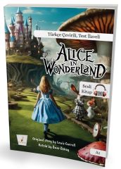 Pelikan Alice in Wonderland A1, Türkçe Çevirili, Test İlaveli, Sesli Kitap - Ömer Özkay Pelikan Yayınları