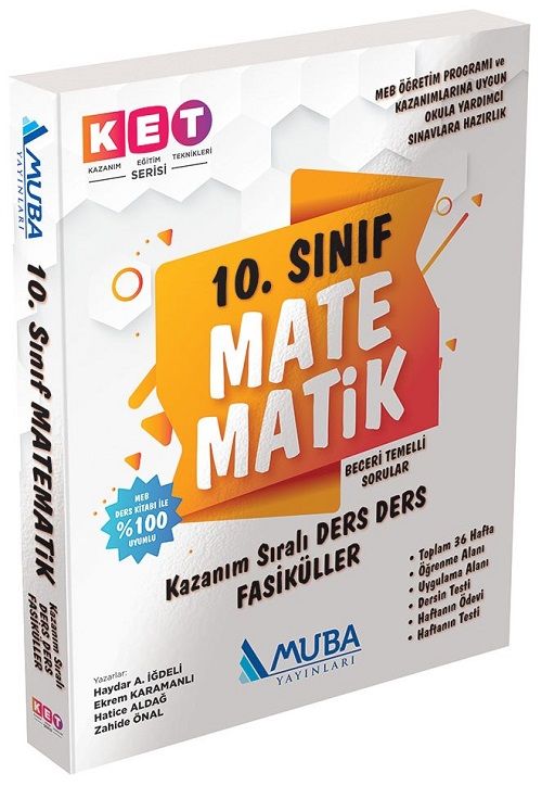 Muba 10. Sınıf Matematik Defter ve Kitap KET Serisi Muba Yayınları