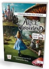 Pelikan Alice in Wonderland A1, Tamamı İngilizce, Test İlaveli, Sesli Kitap - Ömer Özkay Pelikan Yayınları