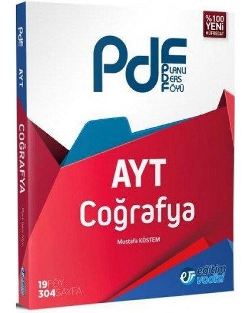 SÜPER FİYAT - Eğitim Vadisi YKS AYT Coğrafya PDF Planlı Ders Föyü Konu Anlatımlı Eğitim Vadisi Yayınları