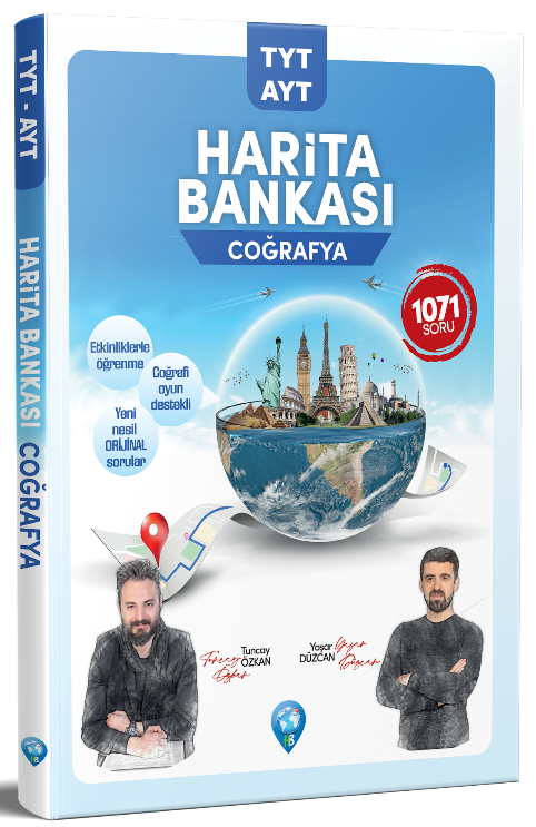 Dizgi Kitap YKS TYT AYT Coğrafya Harita Bankası Dizgi Kitap