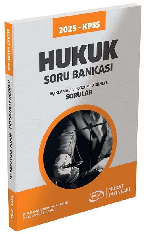 Murat 2025 KPSS A Grubu Hukuk Soru Bankası Çözümlü Murat Yayınları