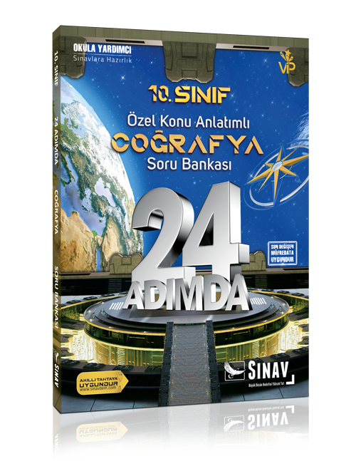 Sınav 10. Sınıf Coğrafya 24 Adımda Özel Konu Anlatımlı Soru Bankası Sınav Yayınları