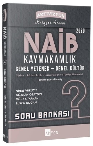 Dizgi Kitap 2020 Artıvizyon NAİB Kaymakamlık Genel Yetenek Genel Kültür Soru Bankası Dizgi Kitap Yayınları