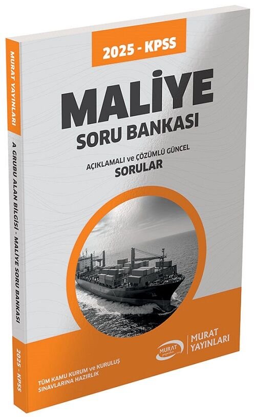 Murat 2025 KPSS A Grubu Maliye Soru Bankası Çözümlü Murat Yayınları