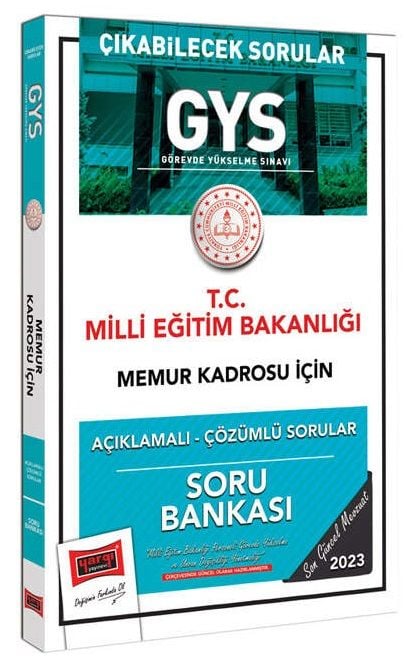 Yargı 2023 GYS MEB Milli Eğitim Bakanlığı Memur Çıkabilecek Sorular Soru Bankası Görevde Yükselme Yargı Yayınları