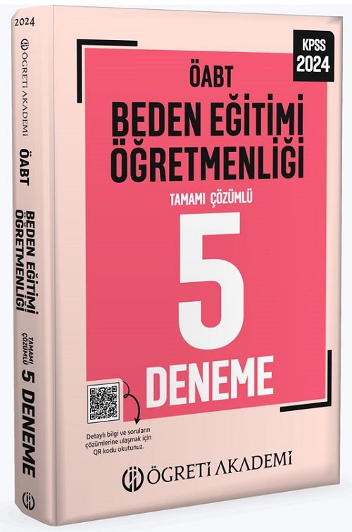 Öğreti 2024 ÖABT Beden Eğitimi Öğretmenliği 5 Deneme Çözümlü Öğreti Akademi