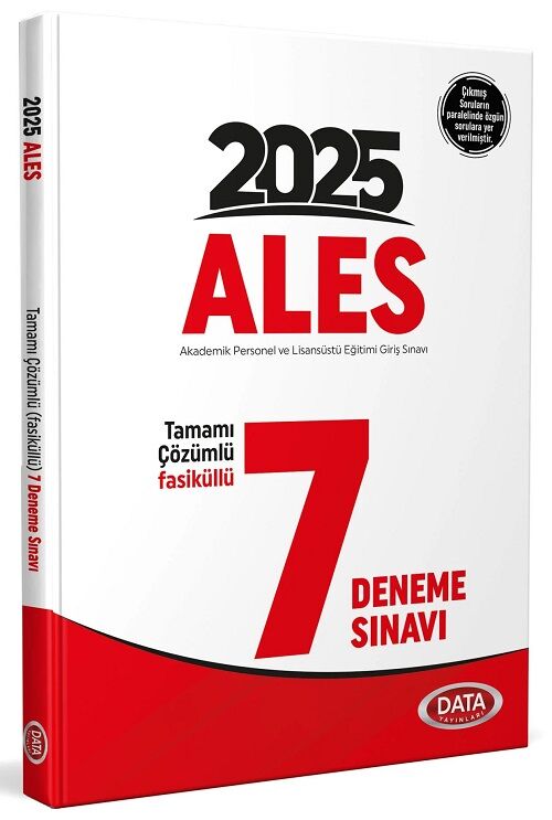 Data 2025 ALES 7 Deneme Çözümlü Data Yayınları