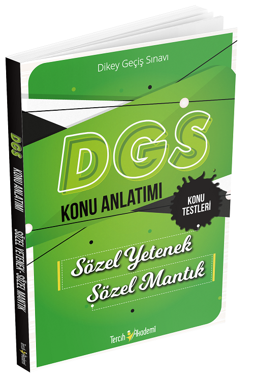 Tercih Akademi DGS Sözel Yetenek Sözel Mantık Konu Anlatımı Tercih Akademi Yayınları