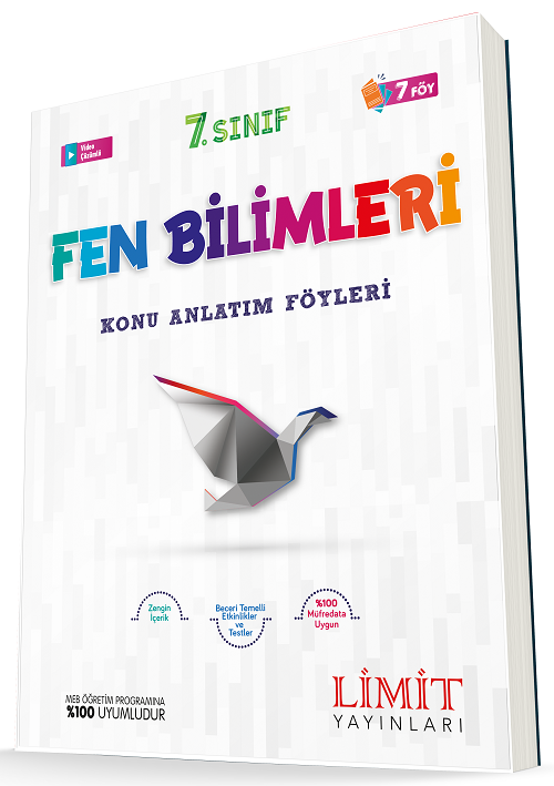 Limit 7. Sınıf Fen Bilimleri Konu Anlatım Föyleri 7 Föy Limit Yayınları