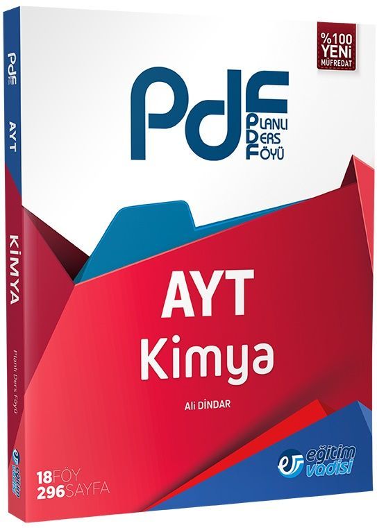 SÜPER FİYAT - Eğitim Vadisi YKS AYT Kimya PDF Planlı Ders Föyü Konu Anlatımlı Eğitim Vadisi Yayınları