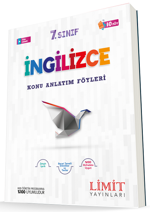 Limit 7. Sınıf İngilizce Konu Anlatım Föyleri 10 Föy Limit Yayınları