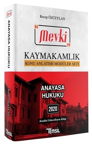 Temsil 2020 MEVKİ Kaymakamlık Anayasa Hukuku Konu Anlatımı - Recep Özceylan Temsil Yayınları