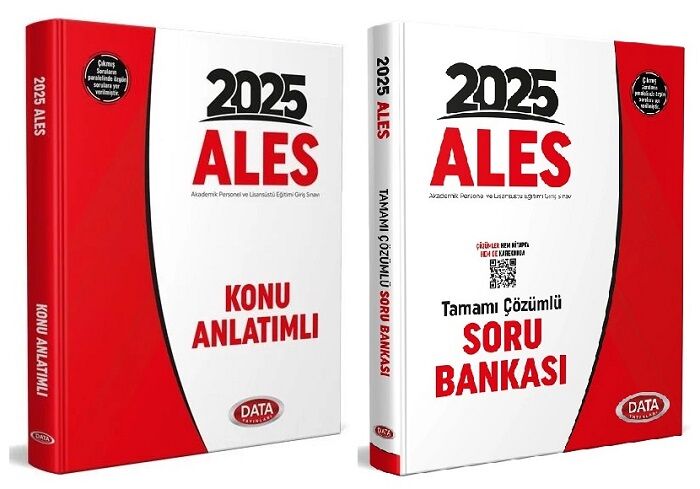 Data 2025 ALES Konu + Soru Bankası 2 li Set Data Yayınları