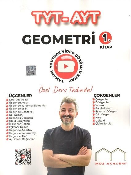 Alan YKS TYT AYT Geometri Moz Akademi Soru Bankası 1. Kitap Alan Yayınları