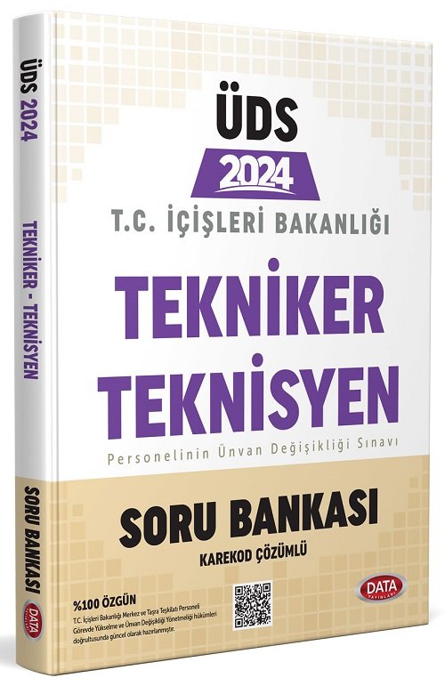 Data 2024 GYS ÜDS İçişleri Bakanlığı Tekniker Teknisyen Soru Bankası Ünvan Değişikliği Data Yayınları