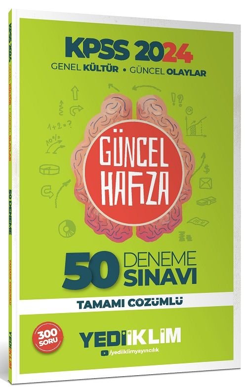 SÜPER FİYAT - Yediiklim 2024 KPSS Güncel Hafıza Genel Kültür Güncel Olaylar 50 Deneme Çözümlü Yediiklim Yayınları