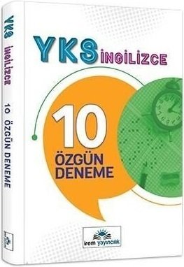 İrem YKS İngilizce 10 Özgün Deneme İrem Yayınları