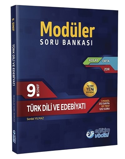 SÜPER FİYAT - Eğitim Vadisi 9. Sınıf Türk Dili ve Edebiyatı Modüler Soru Bankası Eğitim Vadisi Yayınları