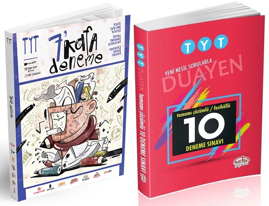 SÜPER FİYAT - Editör + Süper Kitap YKS TYT Duayen 10+7 Fasikül Deneme 2 li Set Editör + Süper Kitap Yayınları