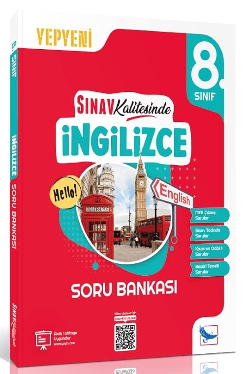 Sınav 8. Sınıf İngilizce Sınav Kalitesinde Soru Bankası Sınav Yayınları