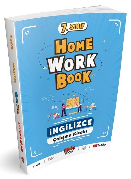 SÜPER FİYAT - Benim Hocam 7. Sınıf İngilizce Home Work Book Çalışma Kitabı Benim Hocam Yayınları